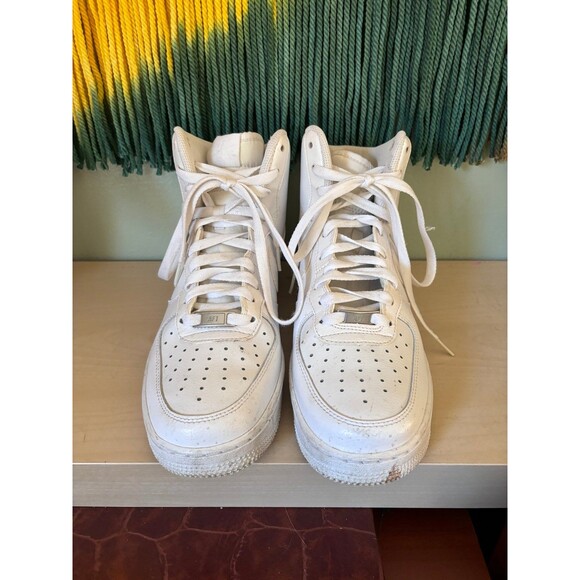 Nike AF1 white high top sneakers - Picture 2 of 10